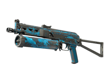 StatTrak™ PP-Bizon | Blue Streak (Battle-Scarred)